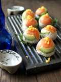 Avocado & Salmon Temari Sushi