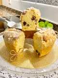 Pastel con glaseado “crema de almendras” (Cake with “almond cream” icing)
