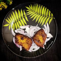 A picture of Masala tilapia fish fry.