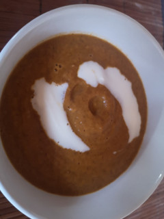 Una foto de Sopa caribeña de porotos negros