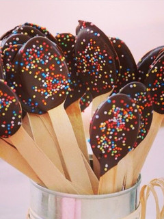 Una foto de Cucharitas chocolate