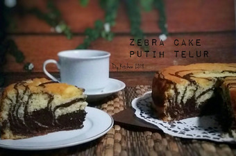 Resep Zebra Cake Putih Telur Untuk Pemula