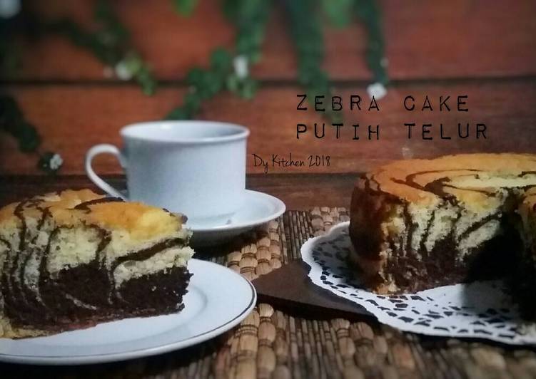 Bagaimana Membuat Zebra Cake Putih Telur, Sempurna