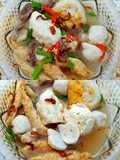 Kuah kaldu baso ikan, fukian, tahu kok