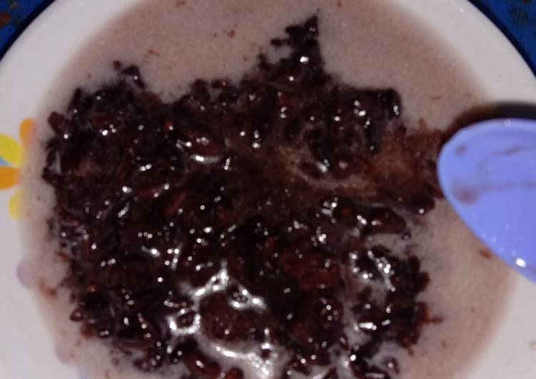 Bubur ketan hitam sederhana