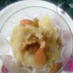 A picture of Aloo ka halwa.