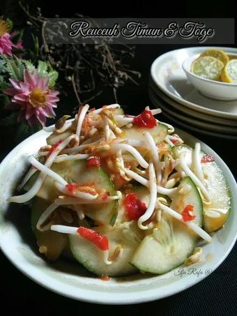 Cara Mudah Menyiapkan Resep  Reuceuh Timun &amp; Toge yang Enak Banget, Menggugah Selera