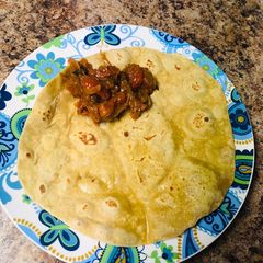 A picture of Avocado Chapati (Indian Bread).