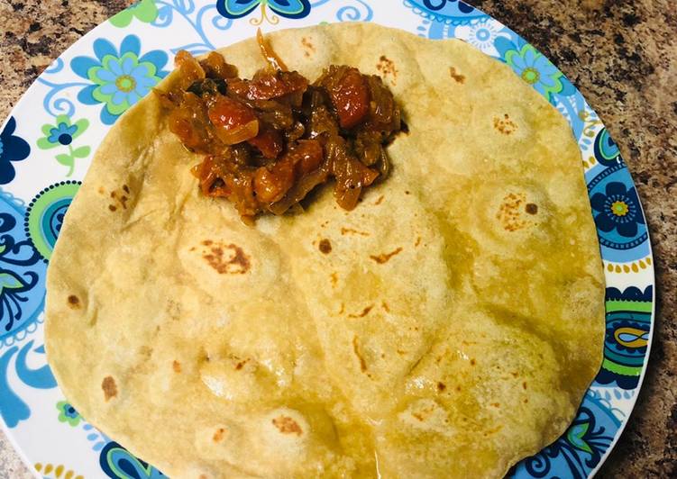 Steps to Prepare Super Quick Homemade Avocado Chapati (Indian Bread)