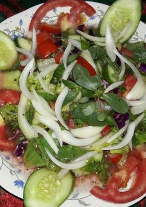 صورة لوصفة سلطة 🍅🌿🍋🍜