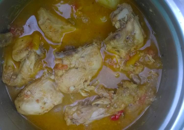 Chicken stew with turnip