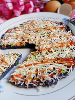 Foto resep Pizza Telur Ubi Ungu