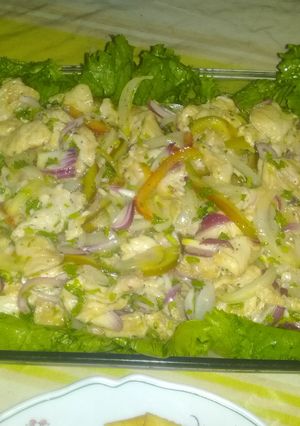 Una foto de Ceviche de corvina