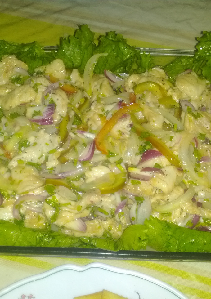 Una foto de Ceviche de corvina