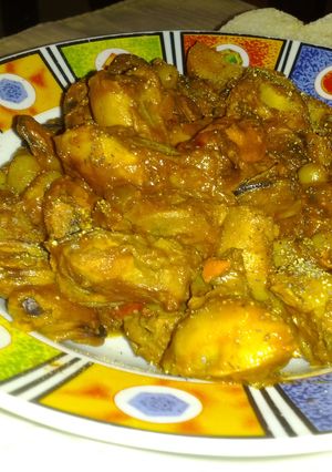 Una foto de Guisado de mejillones y pepitonas con patatas y guisantes