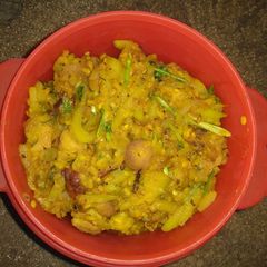 A picture of Moong daal lauki ki sabzi.