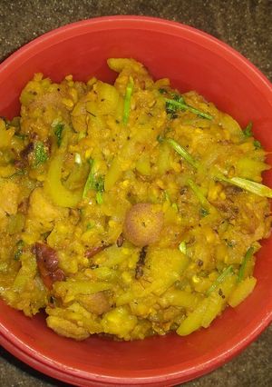 A picture of Moong daal lauki ki sabzi.