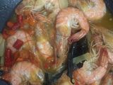 Tumis udang bening
