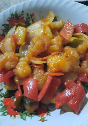 Foto resep Udang Asam Manis