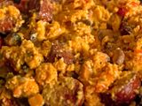Huevos pericos con chorizo