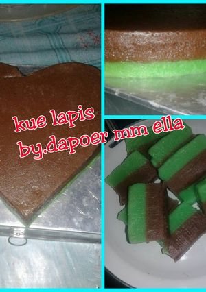 Foto resep Kue lapis simpel