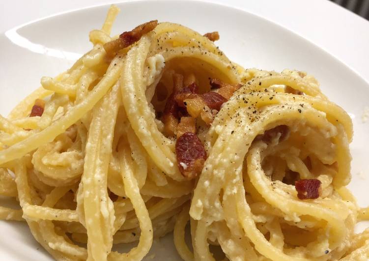 Carbonara con guanciale croccante al profumo di Tartufo