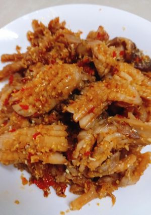 Hình của món Nấm kho sả ớt.