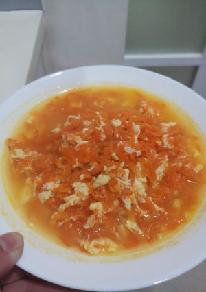 Foto resep Tumis wortel siram telor