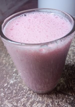 Una foto de Licuado de Frutilla