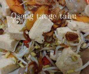 Resep mudah Oseng taoge tahu Enak Sempurna