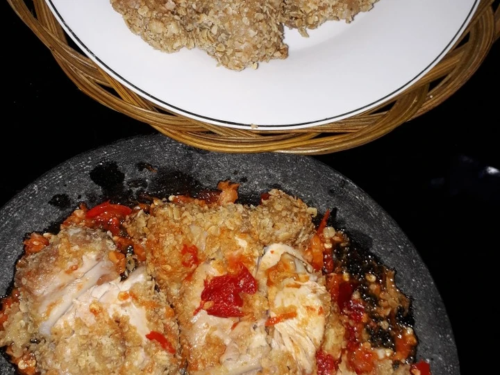Langkah Mudah untuk Menyiapkan Resep Ayam Lapis Havermut Geprek yang  Bikin Ketagihan Anti Ribet, Menggugah Selera