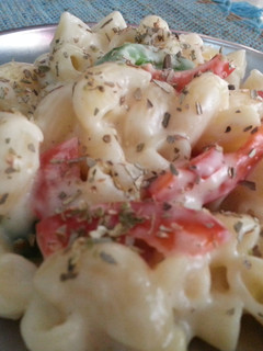 A picture of White Sauce Peppers Pasta.
