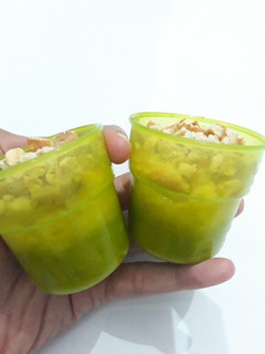Foto resep Snack camilan MPASI 8 bulan Alpukat Jeruk Marie susu