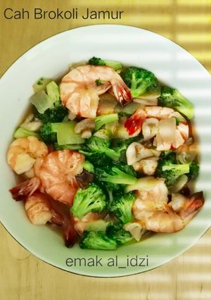 Foto resep Cah Brokoli Jamur 🥦🍄🦐