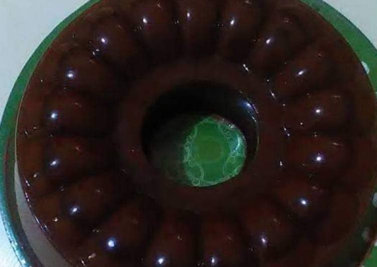 Cara Gampang Menyiapkan Puding coklat nutrijel Sederhana