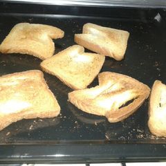 A picture of Oven toasted bread.