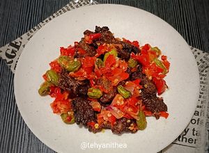 Foto resep Dendeng Sapi Kriuk Petai Sambalado