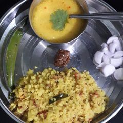 A picture of Breakfast special Poha.