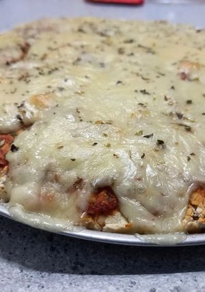 Una foto de Masa de pizza con avena 🍕
