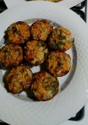 Una foto de Muffins de verduras y avena
