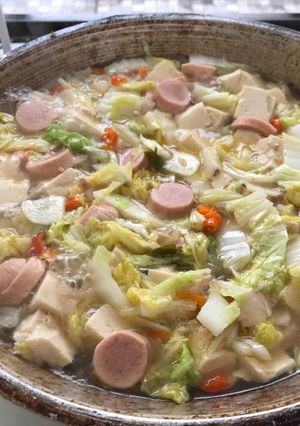 Foto resep Sayur Sawi putih sosis