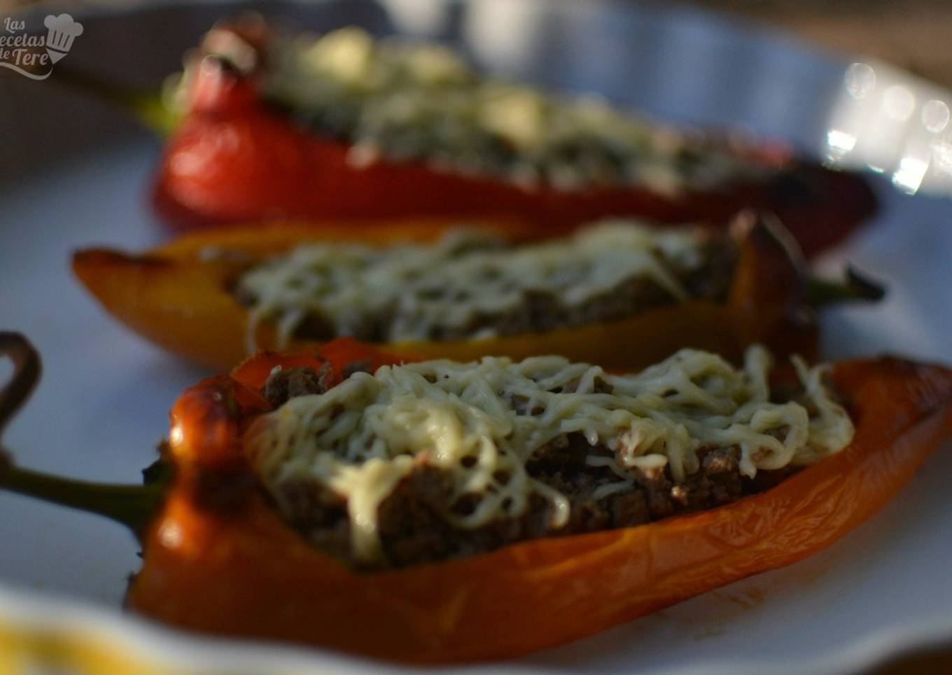 Pimientos rellenos de carne picada