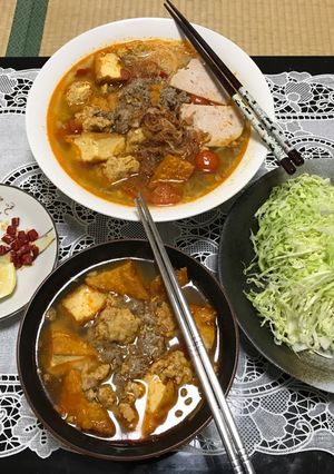Hình của món Bún riêu cua.
