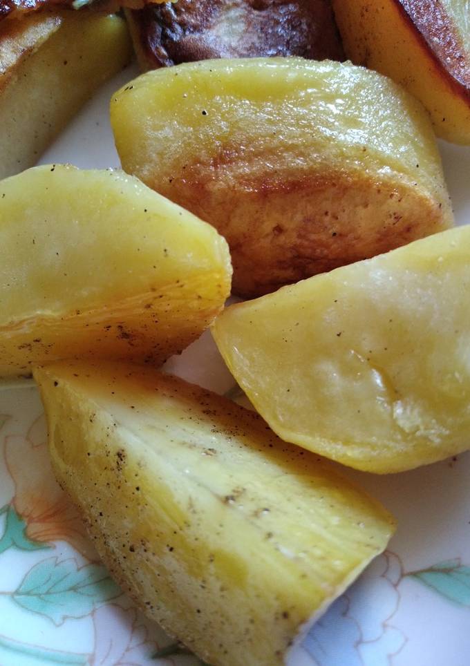 Печена картопля шматочками