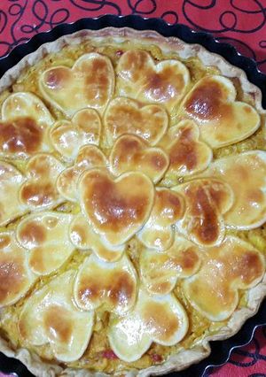 Una foto de Tarta corazones para San Valentin