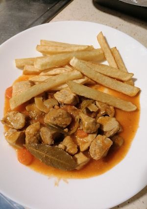 Una foto de Magro de cerdo en salsa