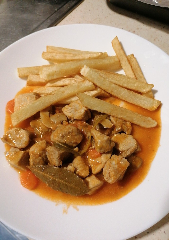 Una foto de Magro de cerdo en salsa