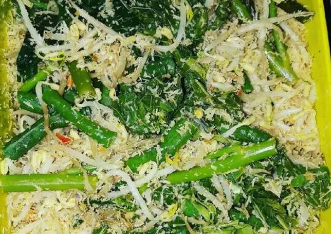 Resep: Urab kacang panjangvs kangkung pedas Sederhana Dan Enak