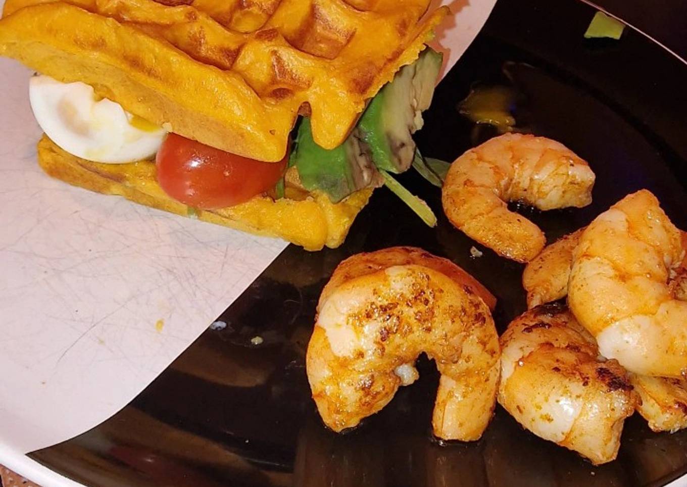 Gaufres patate douce