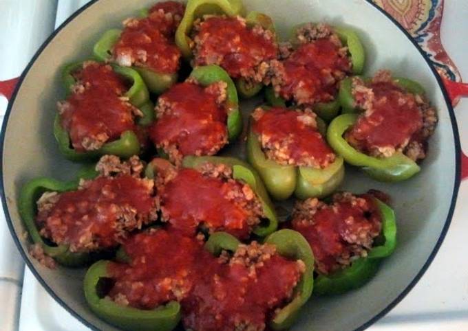 Steps to Make Award-winning Stuffed peppers variation
